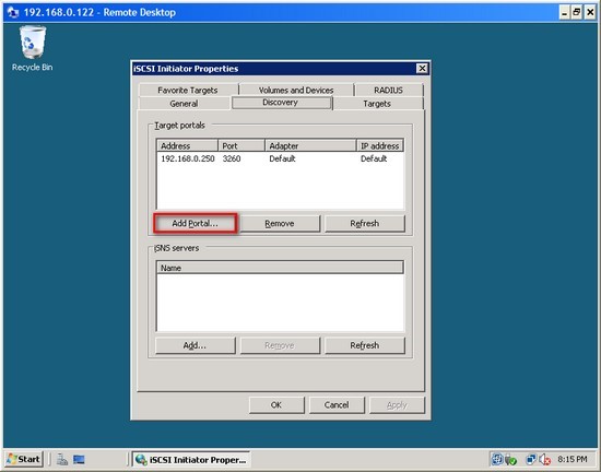 proprietà ISCSI